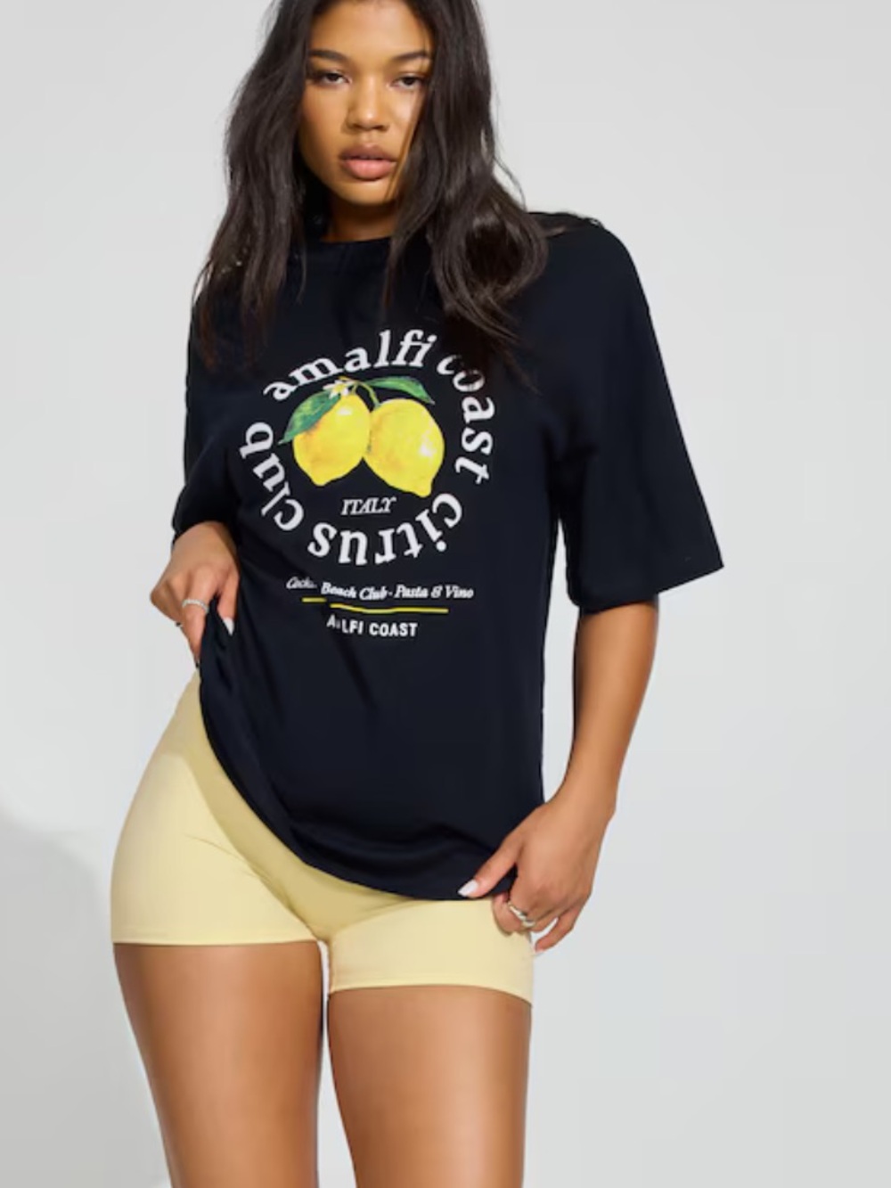 Garage Oversized Graphic Boyfriend Tee NWT Size S/M